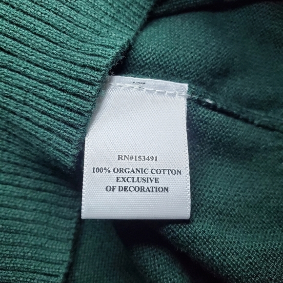 Hope & Henry Fine Gauge V-Neck Organic Sweater with Elbow Patches Sz XS - Picture 5 of 6